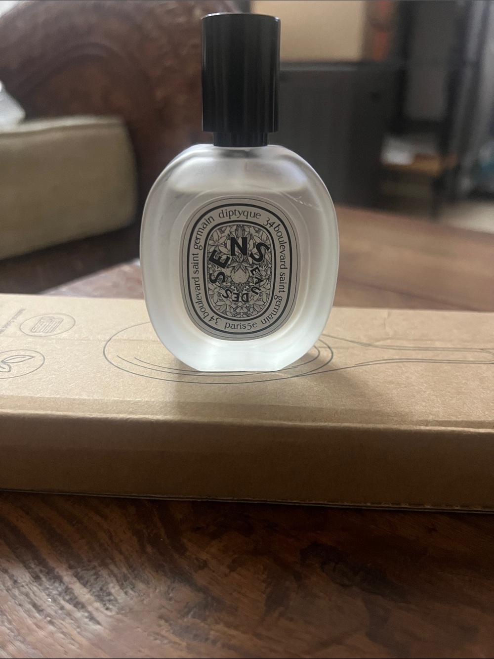 Diptyque Eau Des Sense Frosted Glass Perfume Bottle